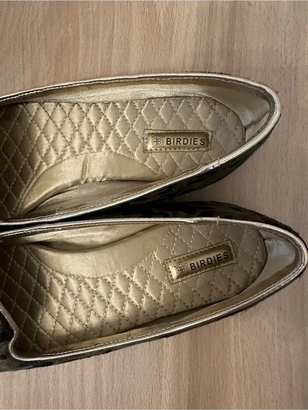Birdies The Blackbird Olive Green Camo Pointed-Toe Flats Loafers